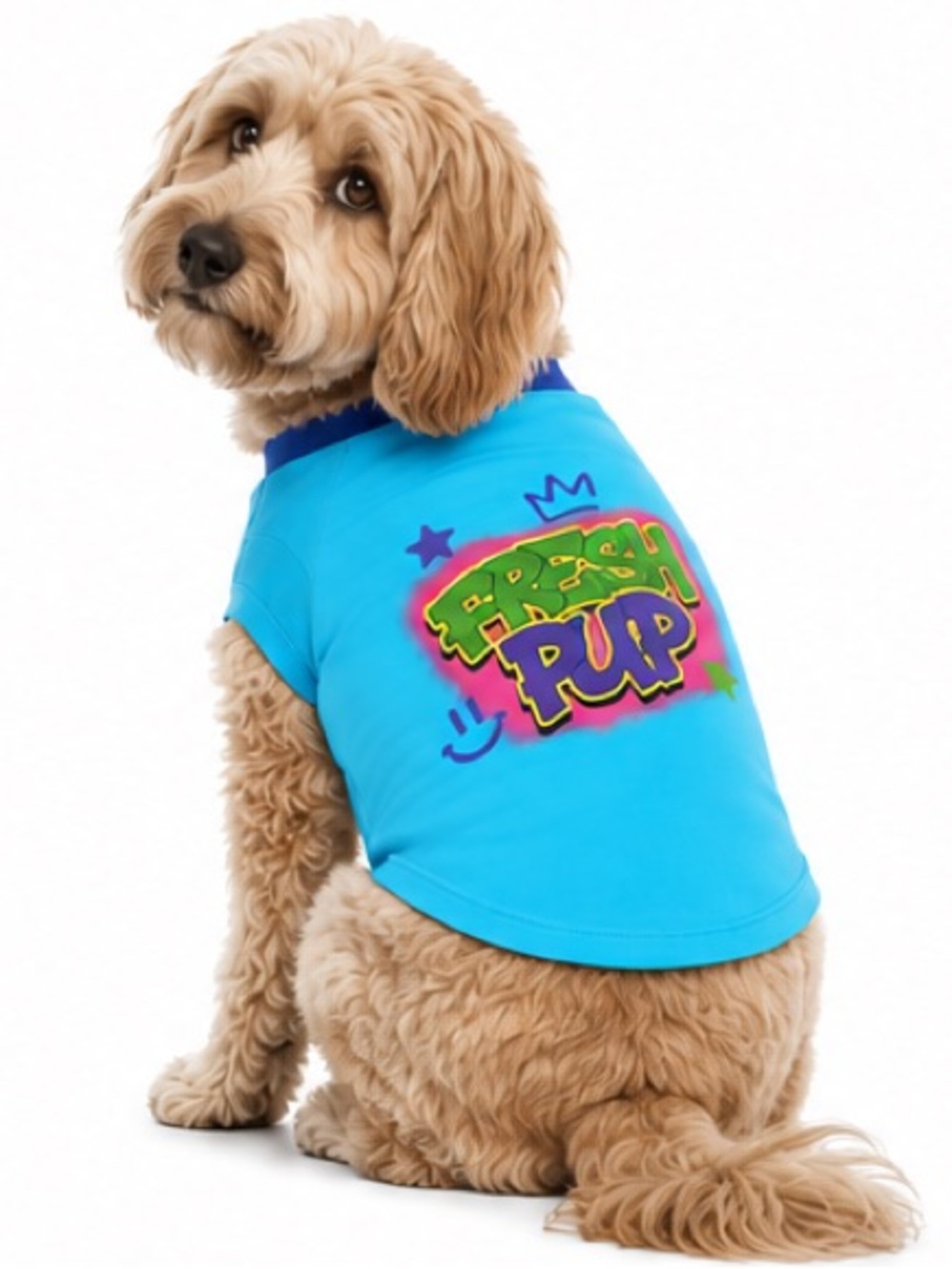 NEW - “ Fresh Prince of Bel-Air” Pet T-Shirt Fresh Pup Icojic 90s TV Show Size M